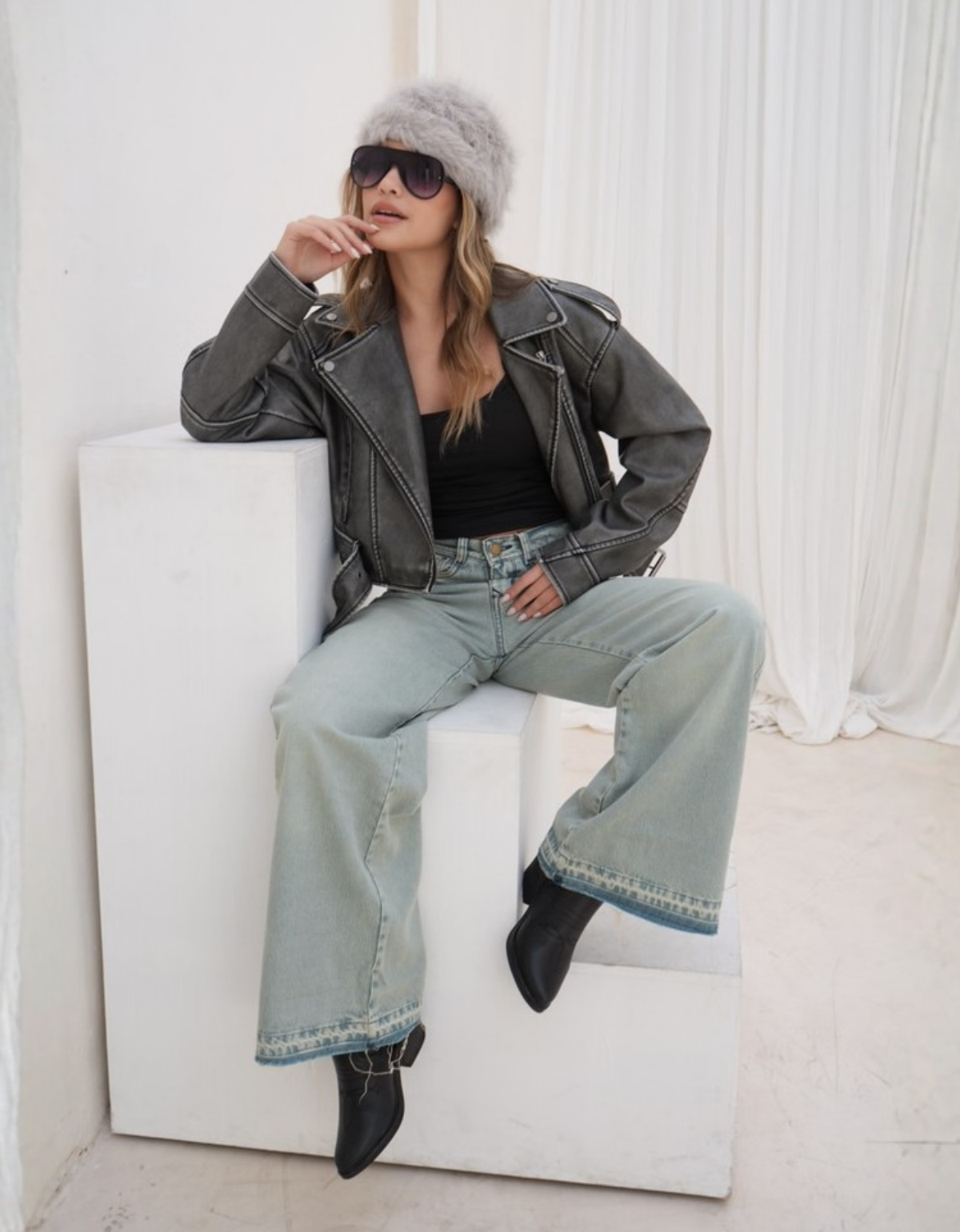 ART 757 WIDE LEG MATIZADO DETALLE BOTA