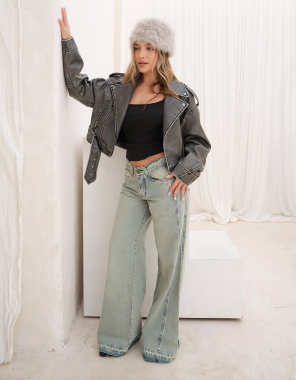 ART 757 WIDE LEG MATIZADO DETALLE BOTA