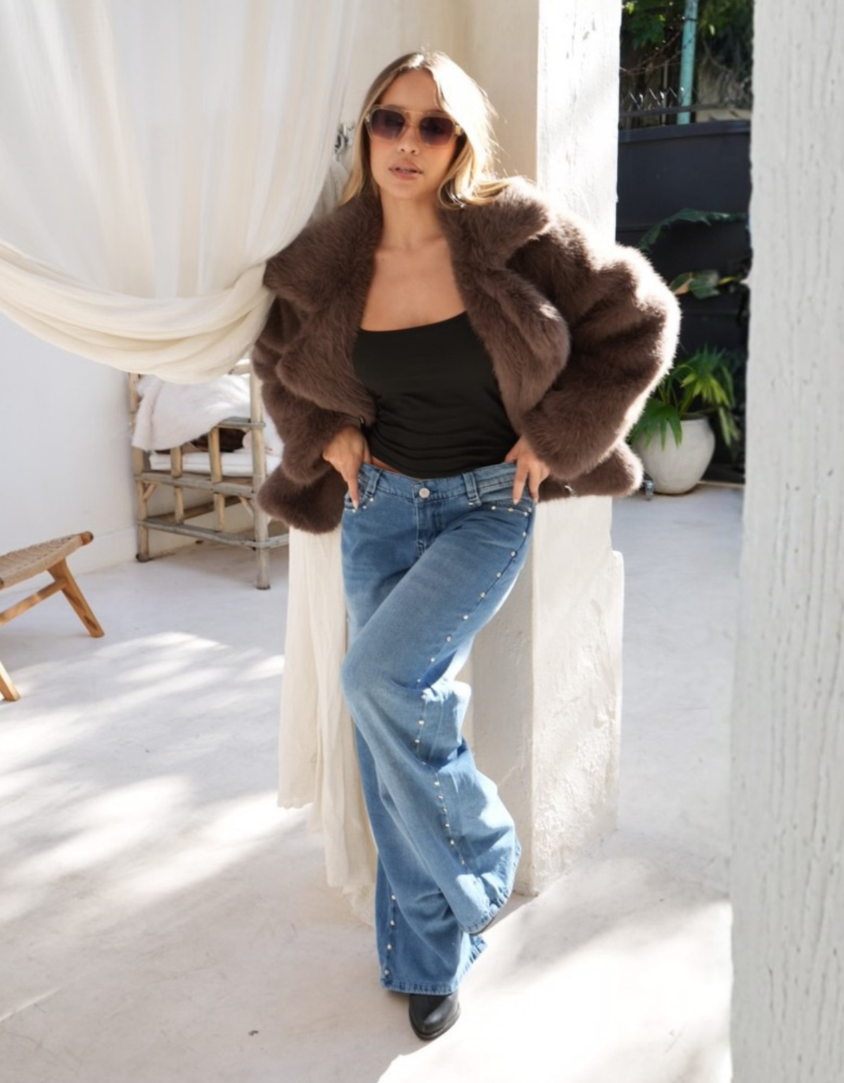 ART 759 WIDE LEG AZUL CON TACHAS