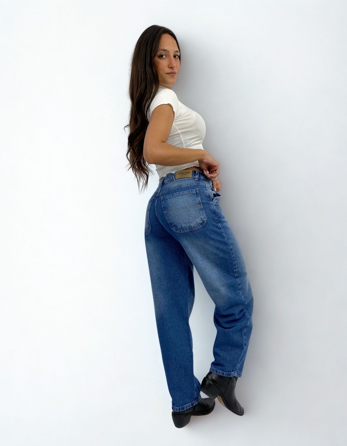 ART 774 BAGGY SKATER AZUL STONNE CON BIGOTES