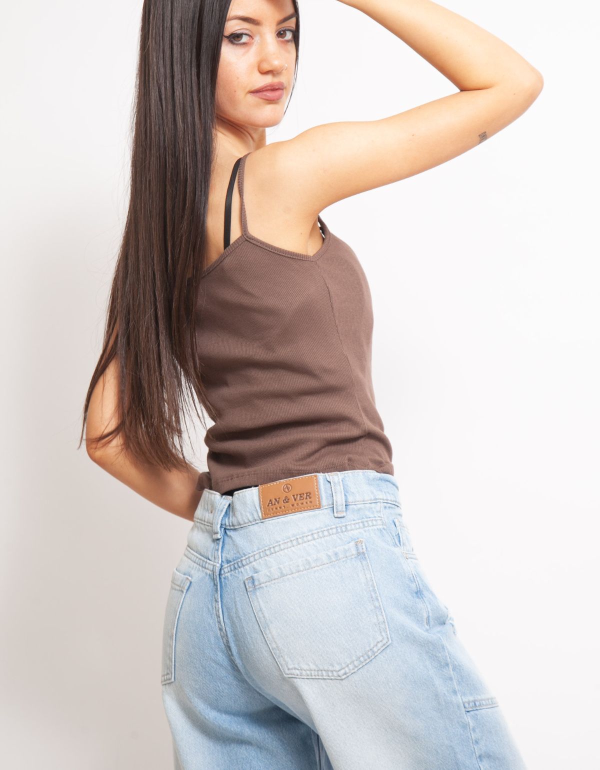 6 ART 770 BAGGY CELESTE ROTURA CON RECORTES